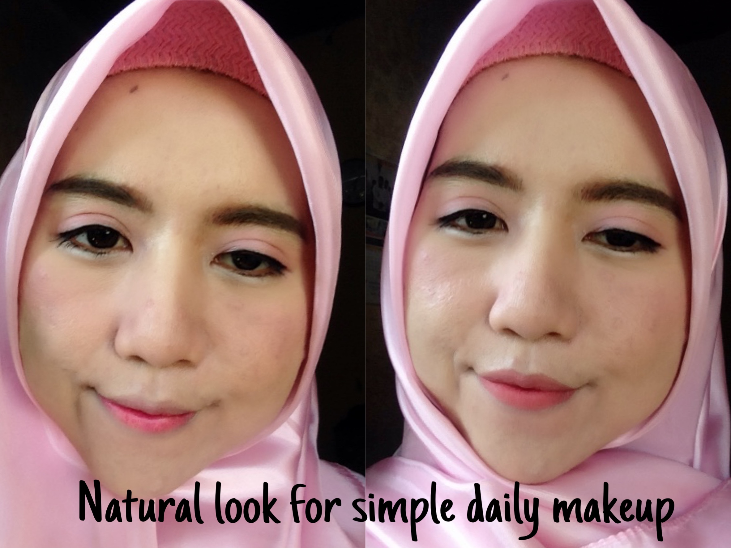 Natural look for simple daily makeup